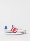 Dolce & Gabbana Dg Cushion Leather-trimmed Sneakers In Red