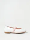 Dolce & Gabbana Patent Leather Logo Ballet Flats In White