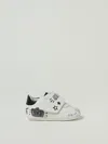 Dolce & Gabbana Graffiti-print Strap Sneakers In White