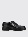 Dolce & Gabbana Black Leather Derby Shoes In Schwarz