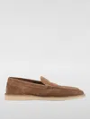 Dolce & Gabbana Brown Suede Loafers With Rubber Sole In Brown
