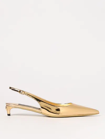 DOLCE & GABBANA PUMPS DOLCE & GABBANA WOMAN COLOR GOLD,G49518047
