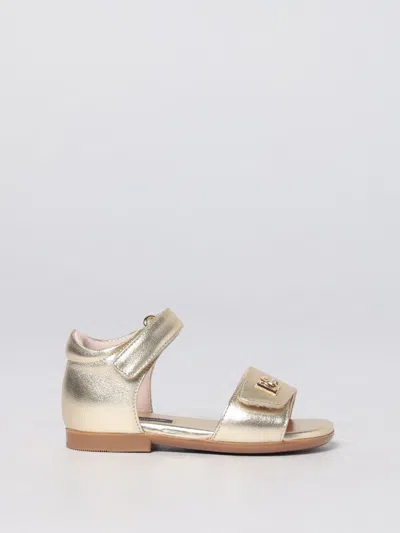 Dolce & Gabbana Shoes Kids  In Gold
