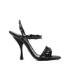 Dolce & Gabbana Sandals H-heel Rayon Leather In Multi