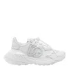 Dolce & Gabbana Accelerate Fabric Sneakers Leather Inserts In White