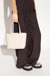 Dolce & Gabbana Shopper Bag With Logo In Cream