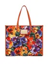Dolce & Gabbana Shopping Bag Canvas In Bianco