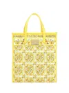 Dolce & Gabbana Majolica-print Canvas Tote Bag In Giallo
