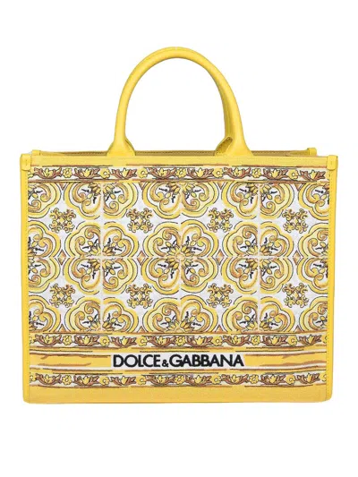 Dolce & Gabbana Women Dg Daily Medium Tote Bag In Yellow