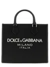 Dolce & Gabbana Men Shopping Bag With Logo In Black