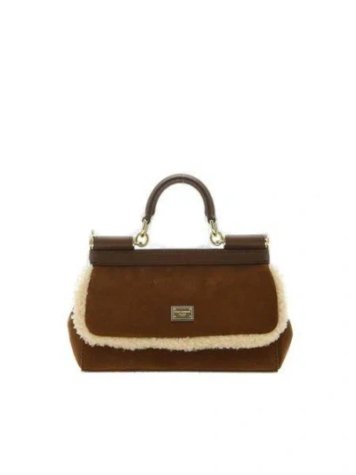 Dolce & Gabbana Shopping Bags In Brown