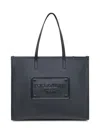 Dolce & Gabbana Men's Smooth Leather Tote Bag In Black