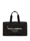 Dolce & Gabbana Dg Milano Logo Duffel Bag In Black