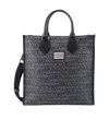 Dolce & Gabbana Shopping Logo-print Tote Bag In Black