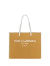 Dolce & Gabbana Shopping Shoulder Bag In Miele/latte