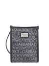 Dolce & Gabbana Shopping Shoulder Bag With All-over Logo Motif
