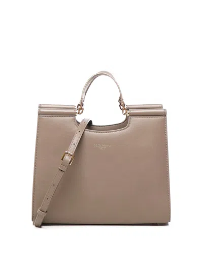 Dolce & Gabbana Shopping Sicily Small In Grey