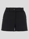 Dolce & Gabbana Wool-blend Tweed Shorts In Black