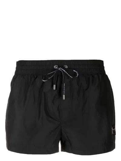 Dolce & Gabbana Short Boxer Costume In Black