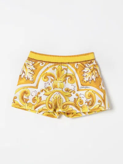 Dolce & Gabbana Short  Kids Color Yellow In Gelb