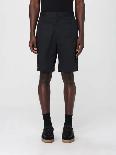 Dolce & Gabbana Cotton Cargo Bermuda Shorts In Black