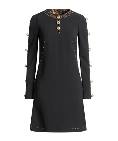 Dolce & Gabbana Short Dress In Black