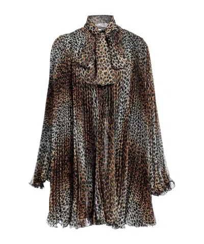 Dolce & Gabbana Short Dress In Animal Print