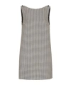 Dolce & Gabbana Houndstooth Button Mini Dress Sicily In Gray
