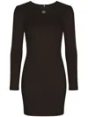 Dolce & Gabbana Abito In Misto Viscosa Stretch Nera  Donna