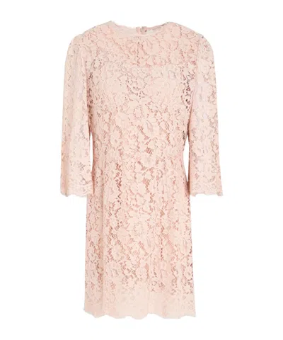 Dolce & Gabbana Short Dress In Nude