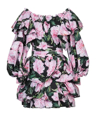 Dolce & Gabbana Short Dresses In Black