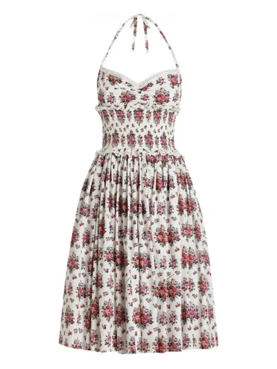 Dolce & Gabbana Short Floral Dress In Multi