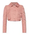 Dolce & Gabbana Monogram-jacquard Jacket In Pink