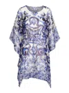 Dolce & Gabbana Short Majolica-print Caftan In Blue