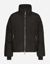 Dolce & Gabbana High-neck Zip-up Down Jacket In ブラック