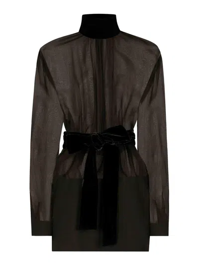DOLCE & GABBANA VESTIDO CORTO - NEGRO