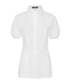 Dolce & Gabbana Short Puff-sleeves Shirt In White