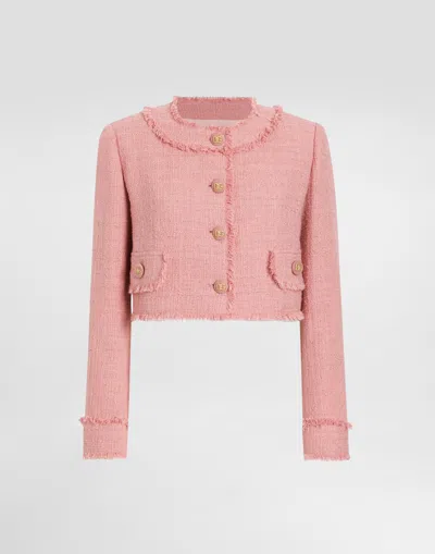 DOLCE & GABBANA SHORT RASCHEL TWEED JACKET