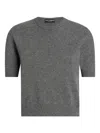 Dolce & Gabbana Short-sleeve Cashmere Sweater In Gray
