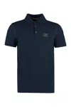 Dolce & Gabbana Cotton Polo Shirt With Buttoned Collar And Ribbed Accents