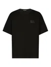 Dolce & Gabbana Logo Plaque Crewneck T-shirt In Black