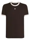 Dolce & Gabbana Men Short Sleeve Crew-neck T-shirt In Brown