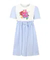 Dolce & Gabbana Short Sleeve Dress In Blue