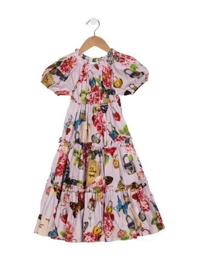 Pre-owned Dolce & Gabbana Babies' Short Sleeve Dress In Pink