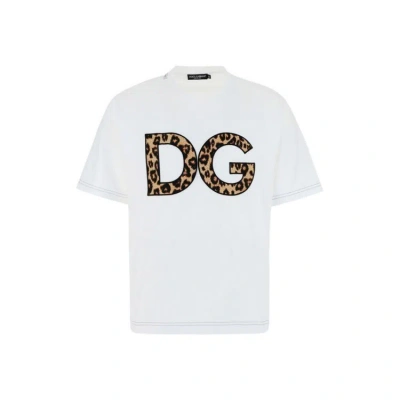 Dolce & Gabbana Short Sleeve Logo T-shirt In White