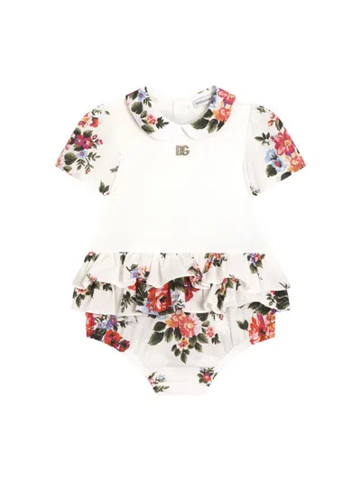 Dolce & Gabbana Short Sleeve Mini T-shirt For Unisex Babies In Multi