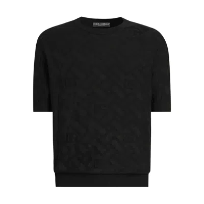 DOLCE & GABBANA SHORT SLEEVE PATTERNED T-SHIRT