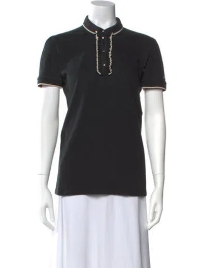 Pre-owned Dolce & Gabbana Short Sleeve Polo In Black