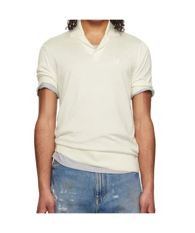 Dolce & Gabbana Short Sleeve Polo Shirt In White
