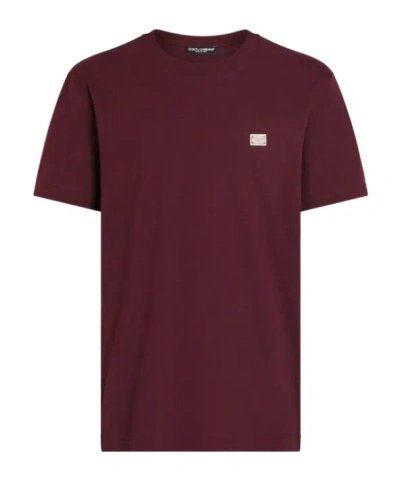 DOLCE & GABBANA LOGO-PLAQUE T-SHIRT